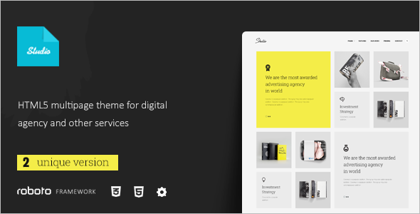 Multi-Page Studio Website Template