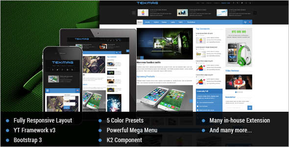 News Technology Joomla Template