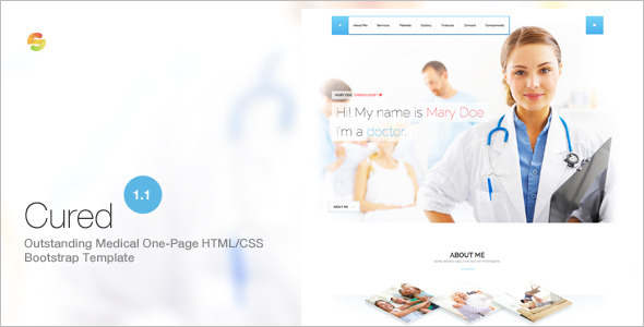 One Page Medical Bootstrap template