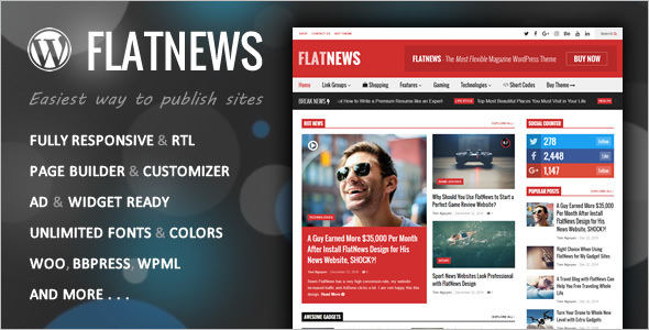 Page Builder Editorial WordPress Theme