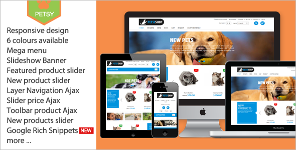 Petsy Shopping Magento Template