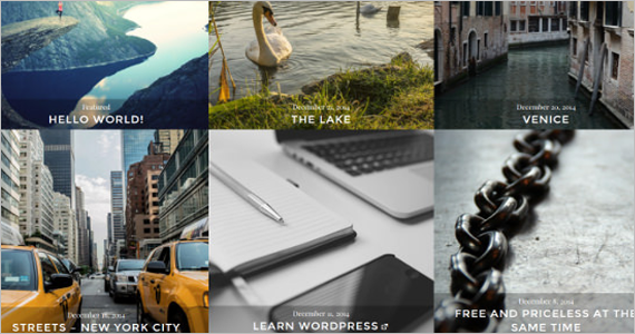 Photo Blogging Free WordPress Template