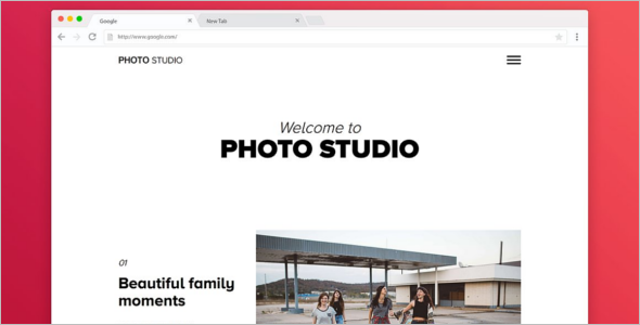 Photo Studio Bootstrap Portfilio Template