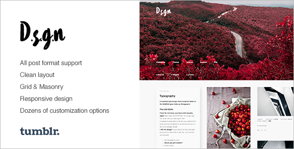Photography Tumblr Theme Model