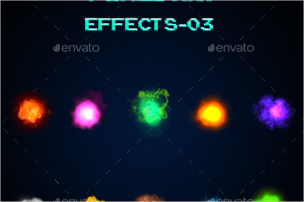 Pixel Art Effect Design Template