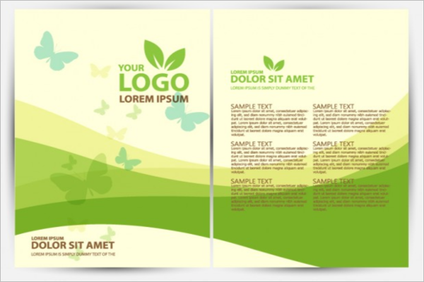 Presentation Green Background Brochure