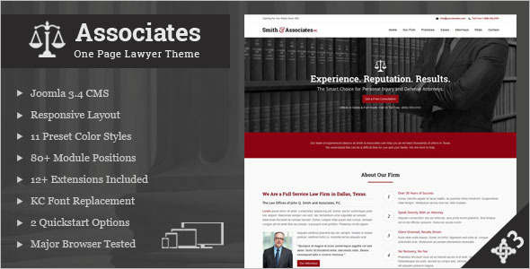 Publisher Lawyer Joomla Template