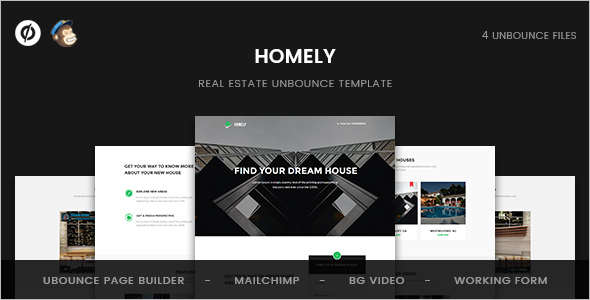 Real Estate Unbounce Landing page Template