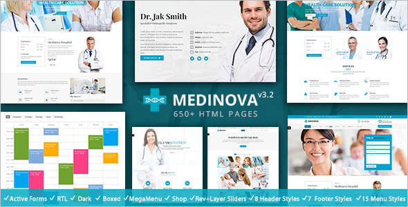 Responsive Health Bootstrap template