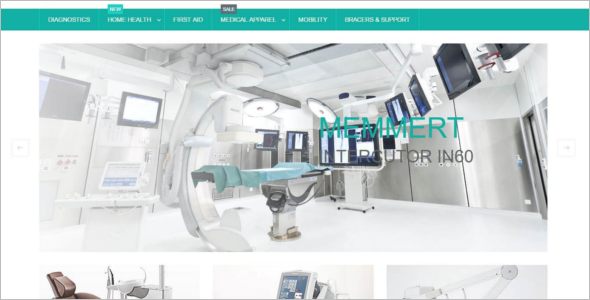 Responsive Medical Equipment Magento Template