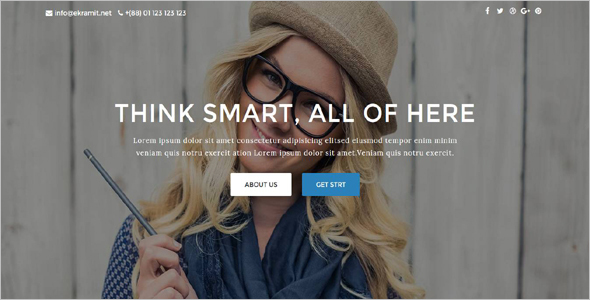 Studio Website Template Design