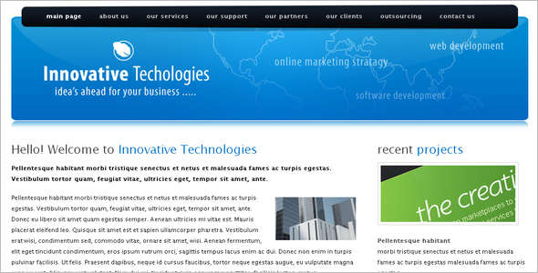 Technology WordPress Template