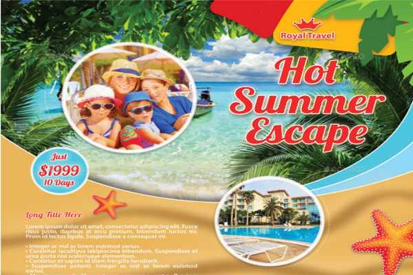 Travel Beach Design Brochure