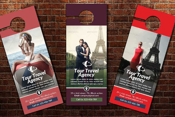 Travel Door Hanger Template