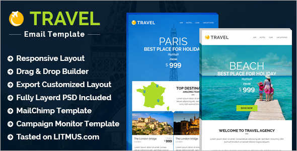 Travel Email Template Model