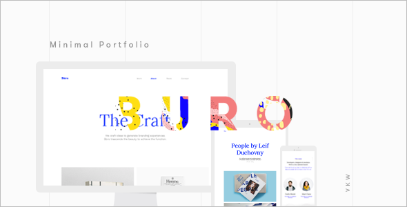 Typography Bootstrap Portfilio Template
