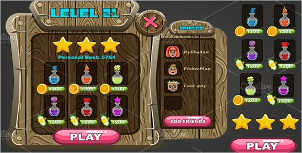 User Interface Game Design Theme