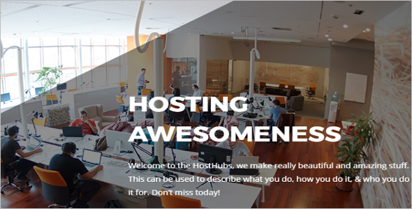 Web Hosting Slider Design Template