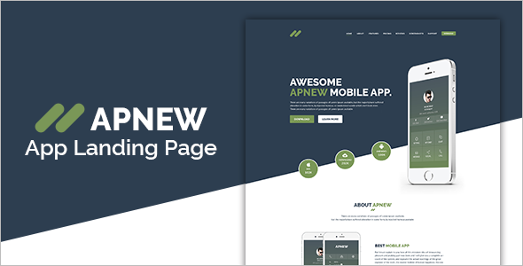 App Landing Design Joomla Template