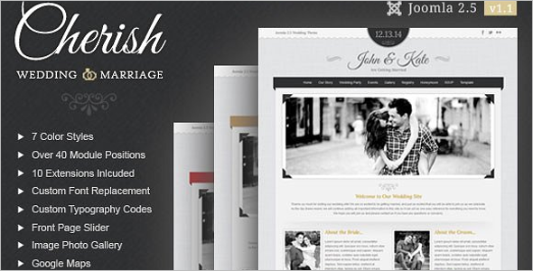 Bridal Wedding Joomla Template