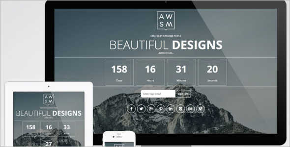 Coming Soon Template Model