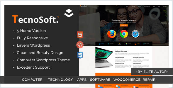 Computer echnology WordPress Theme