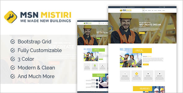 Construction Joomla Design Template
