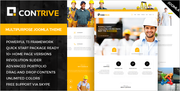 Contrive Construction Business Theme