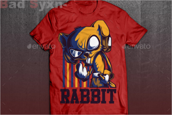Cool Rabbit T-Shirt  Design 