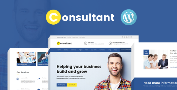 Corporate Consultan WordPress Template