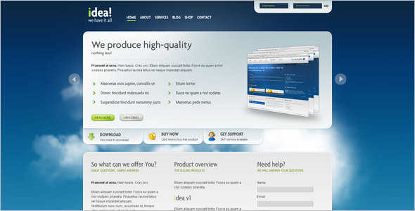 Corporate Shop WordPress Template