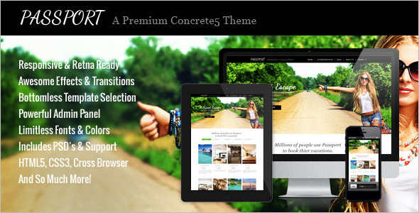 Creative Concrete5 Template