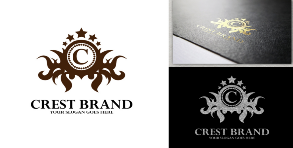 Crest Brand Logo Design Template