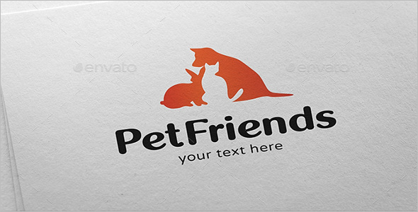 Cute Pet Animal Logo Design