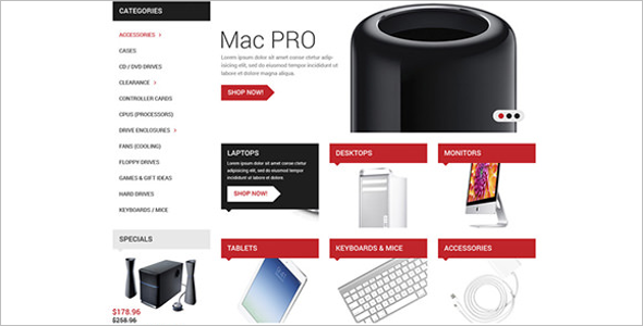 Electronics Accessories OsCommerce Template