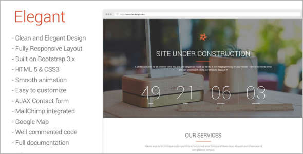Elegant Under Construction Template