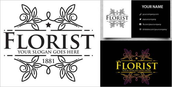 Florist Logo Design Template