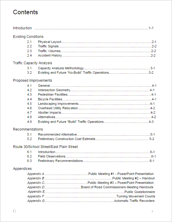 free-high-quality-professional-table-of-contents-template