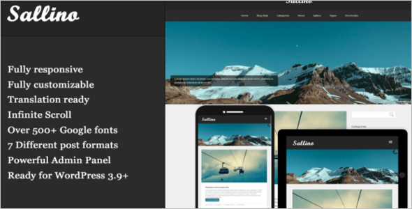 Gallery Blog Google Slider Template