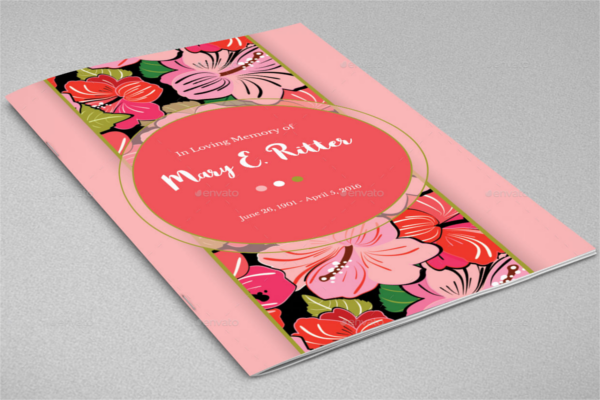Hibiscus Funeral Program Outlook