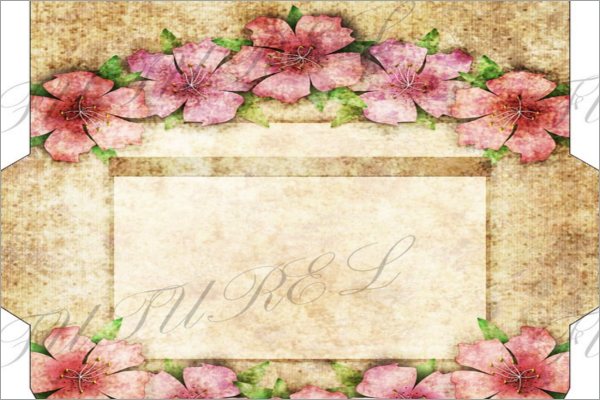 Illustration Handwork Envelope Template