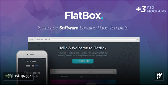 Instapage Startup Landing Page Template