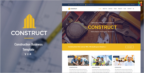 Joomla Construction Business Template