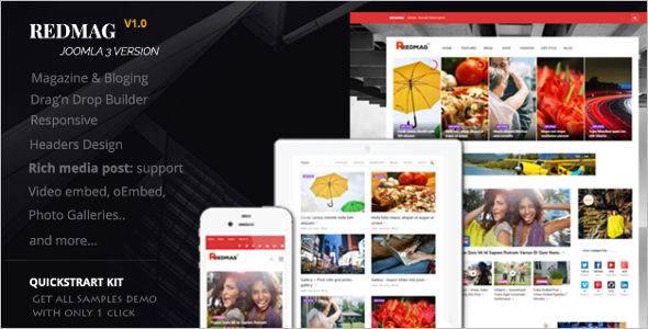 Joomla Magazine News Template