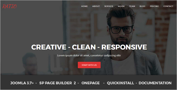 Material Design Agency Joomla Theme