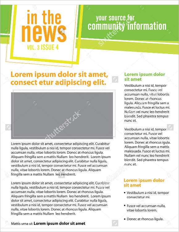 Newsletter Templates Model Template