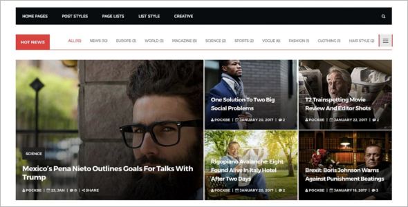 Newyork WordPress Template
