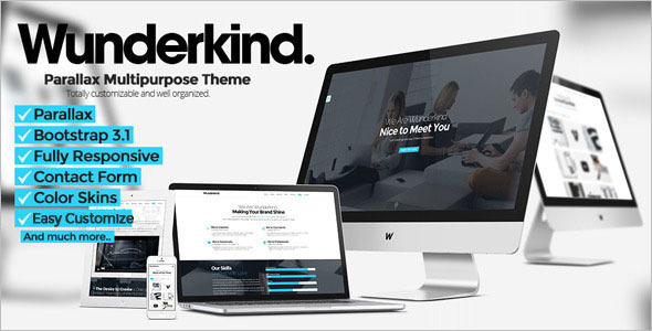 One Page Parallax Joomla Template