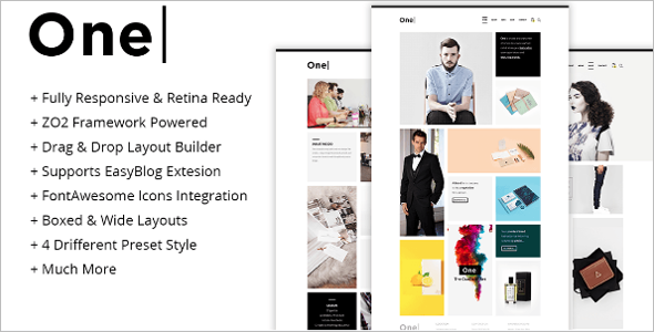 One Responsive Agency Joomla Template