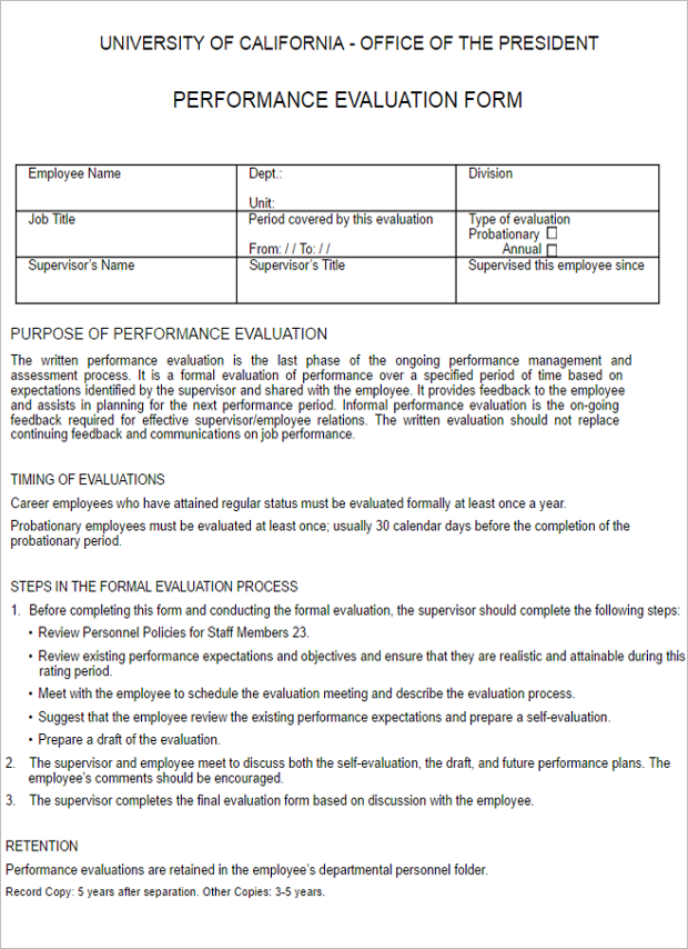 Evaluation Forms Templates Free & Premium Templates